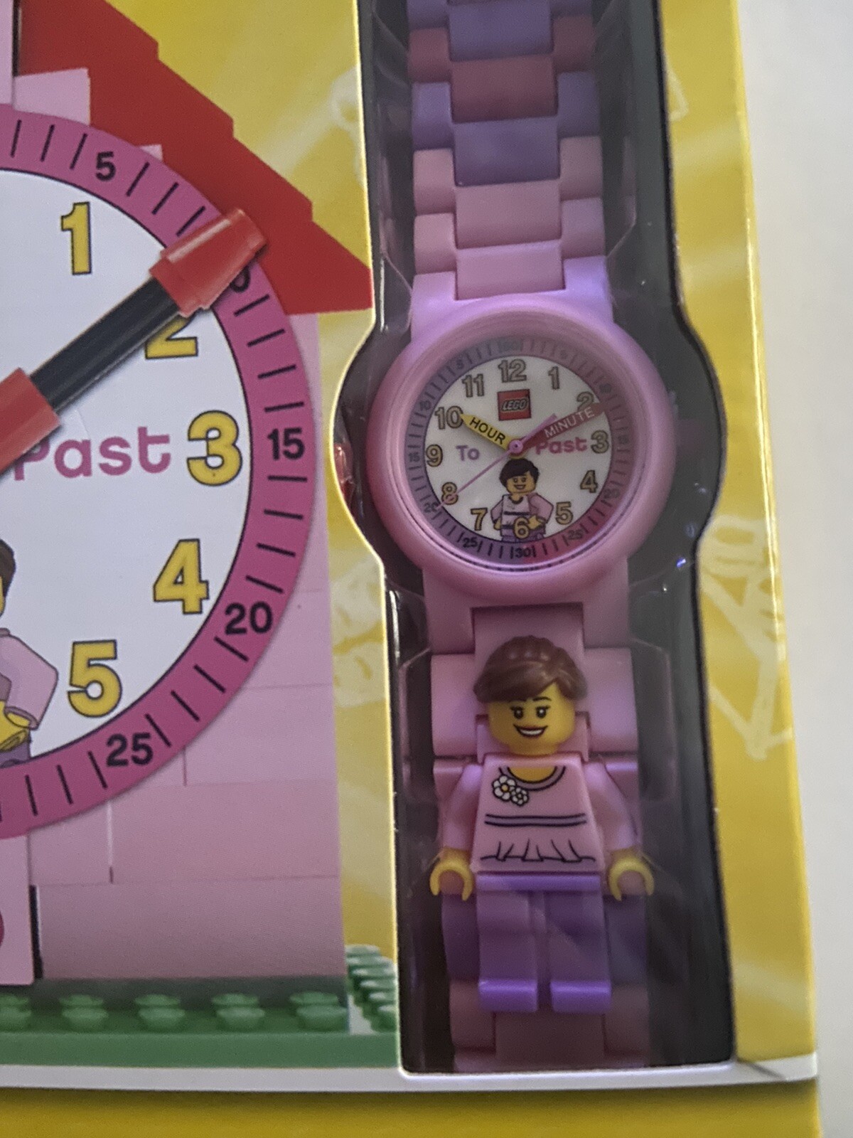 Lego Time Teacher Pink Kids Minifigure Link Buildable Watch
