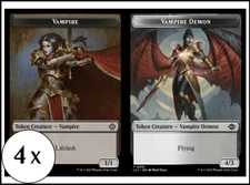 MTG - 4 x Vampire 0006 (Lifelink) / Vampire Demon Token - Playset 4x x4
