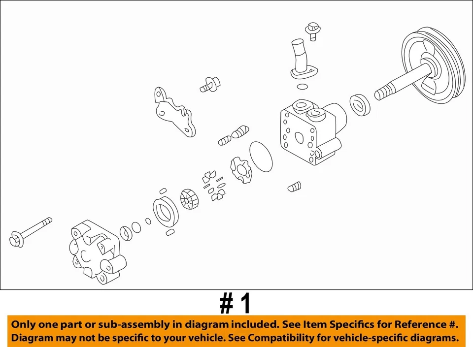 Used Power Steering Pump fits: 2006 Nissan Sentra 1.8 Grade A - Imagem 4 de 4