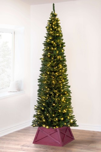 Christmas Tree World | Un-lit/Pre-lit Green Pencil Christmas Tree 4ft - 8ft - Picture 3 of 24