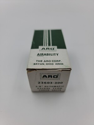 ARO #23603-300 3/8'' Automatic Excess Flow Check Valve