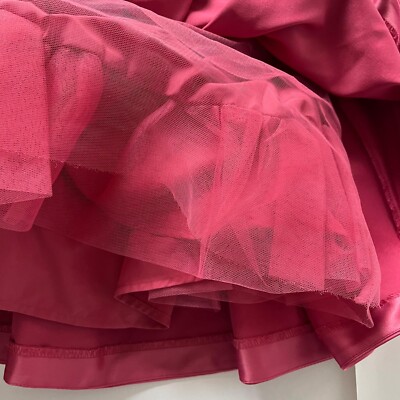 janie and jack pink tulle dress Janie & Jack RUFFLE DOT TULLE DRESS Rasberry