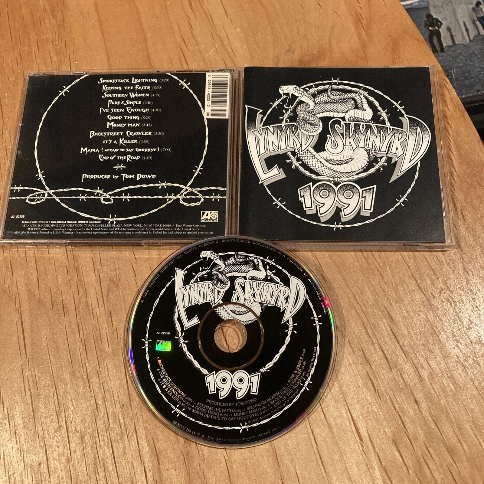 Lynyrd Skynyrd - 1991 CD 1st US press CRC van zant rossington collins metallica