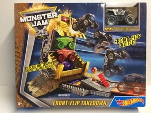 monster jam front flip takedown