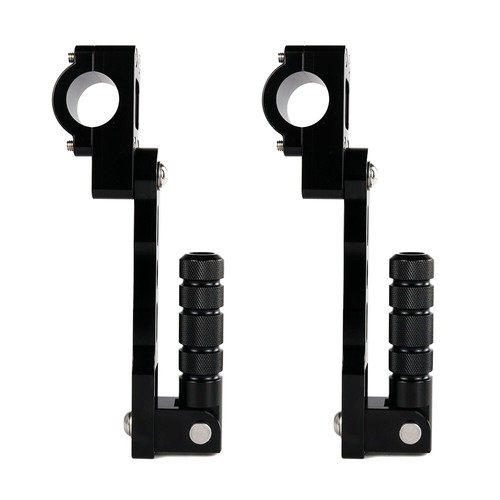 Soportes ajustables para clavijas de carretera plegables ajustables para Suzuki 22-28,8 mm negros - Imagen 11 de 24