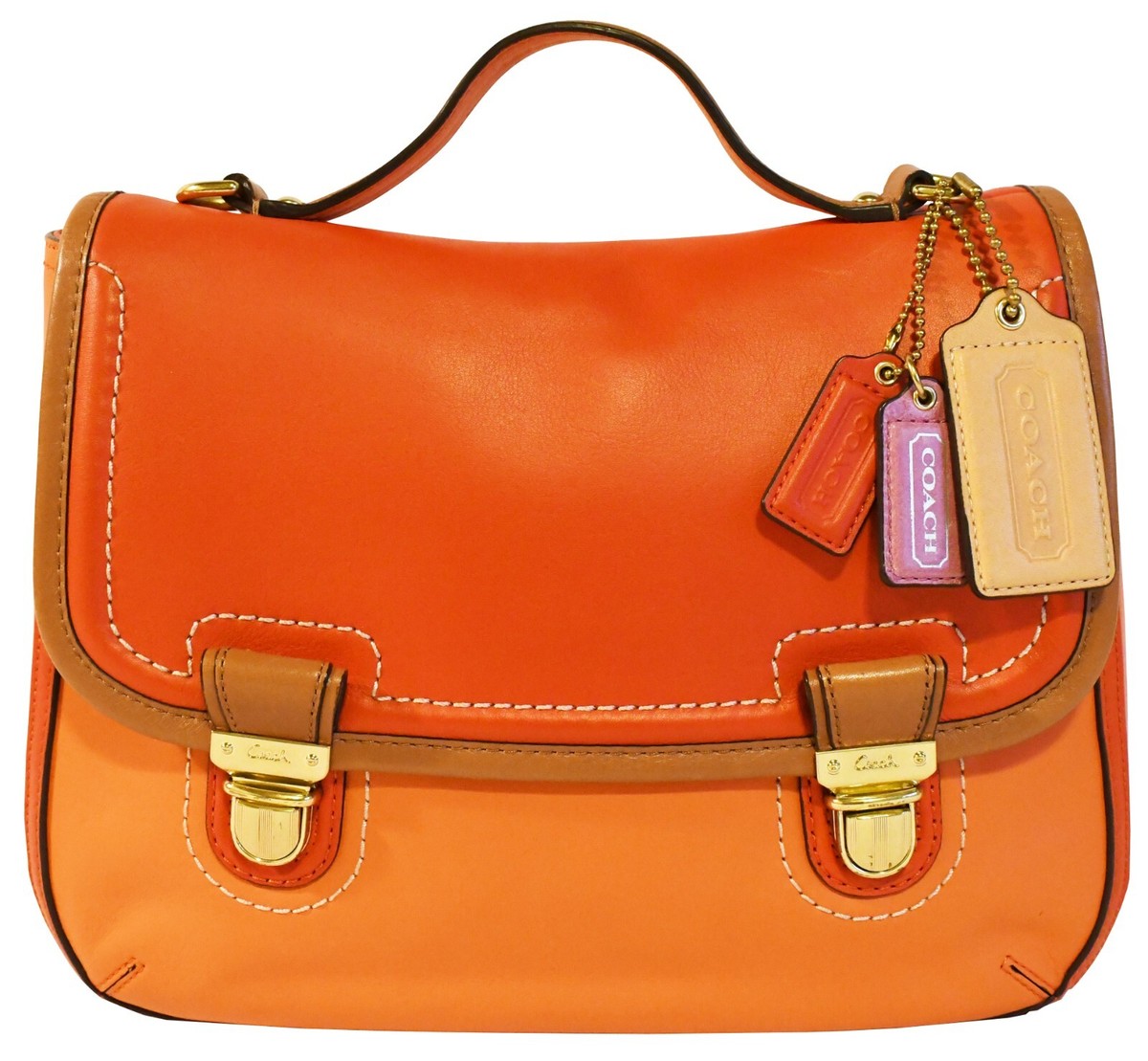 Coach Poppy Large Dylan Satchel Purse Handbag Shoulder Crossbody