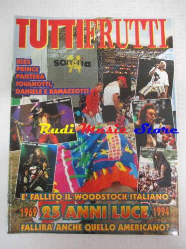 TUTTFRUTTI magazine 143/1994 Kiss Prince Panther Jovanotti Irene Grandi No cd - Picture 1 of 1