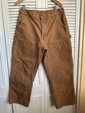Carhartt Double Knee Pants Men's 34 x 32 Made In USA
