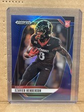 2025 Prizm Draft Picks Football Xzavier Henderson Blue Prizm RC /249