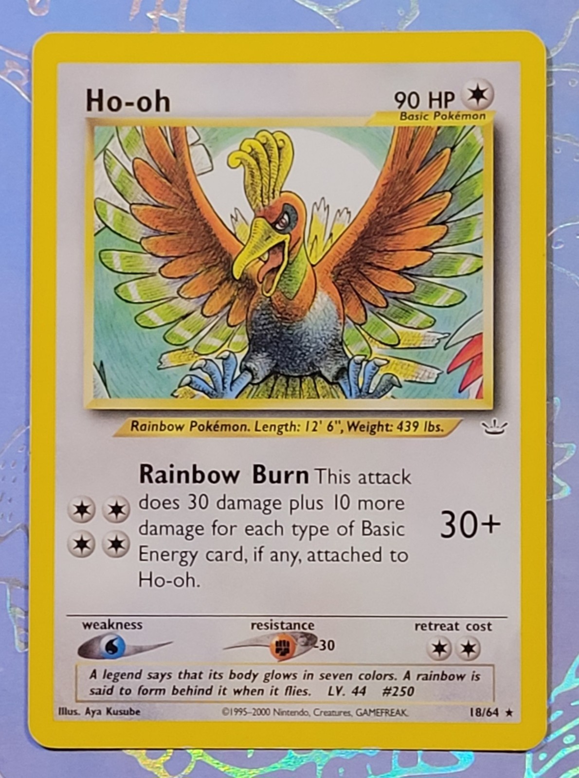 Ho-oh 18/64 Neo Revelation Rare Pokemon Card NM