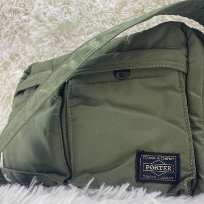 #ad PORTER Tanker YOSHIDA Shoulder Bag 2 Layer Sage Green Japan two Layer $189.50