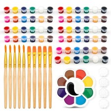 Acrylic Paint Set for Kids, 12 Colors Washable Paints With 5 Drawing 5Set