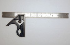 Vtg MILLERS FALLS ▪️Nº 1200▪️ 12" COMBINATION SQUARE 🔸️ USA 🔸️ V.CLEAN