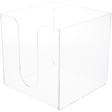 Plymor Clear Acrylic Napkin Holder, 6.25"H x 6.25"W x 6.25"D (Holds 6" Napkins)