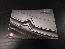 Citroen Dispatch Van Owners Manual Handbook 2007 Print 