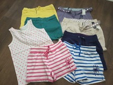 Lot of 8 Girl's size 10 Gap Shorts Tank Top pink palm trees Summer