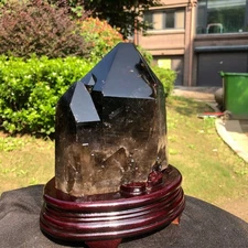 8.16LB Natural Black Crystal Quartz Mineral Specimen Healing Reiki 2510