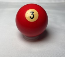 Vintage Bakelite Solid Red 3 Ball Billiard Pool Replacement 2 1/4" Standard
