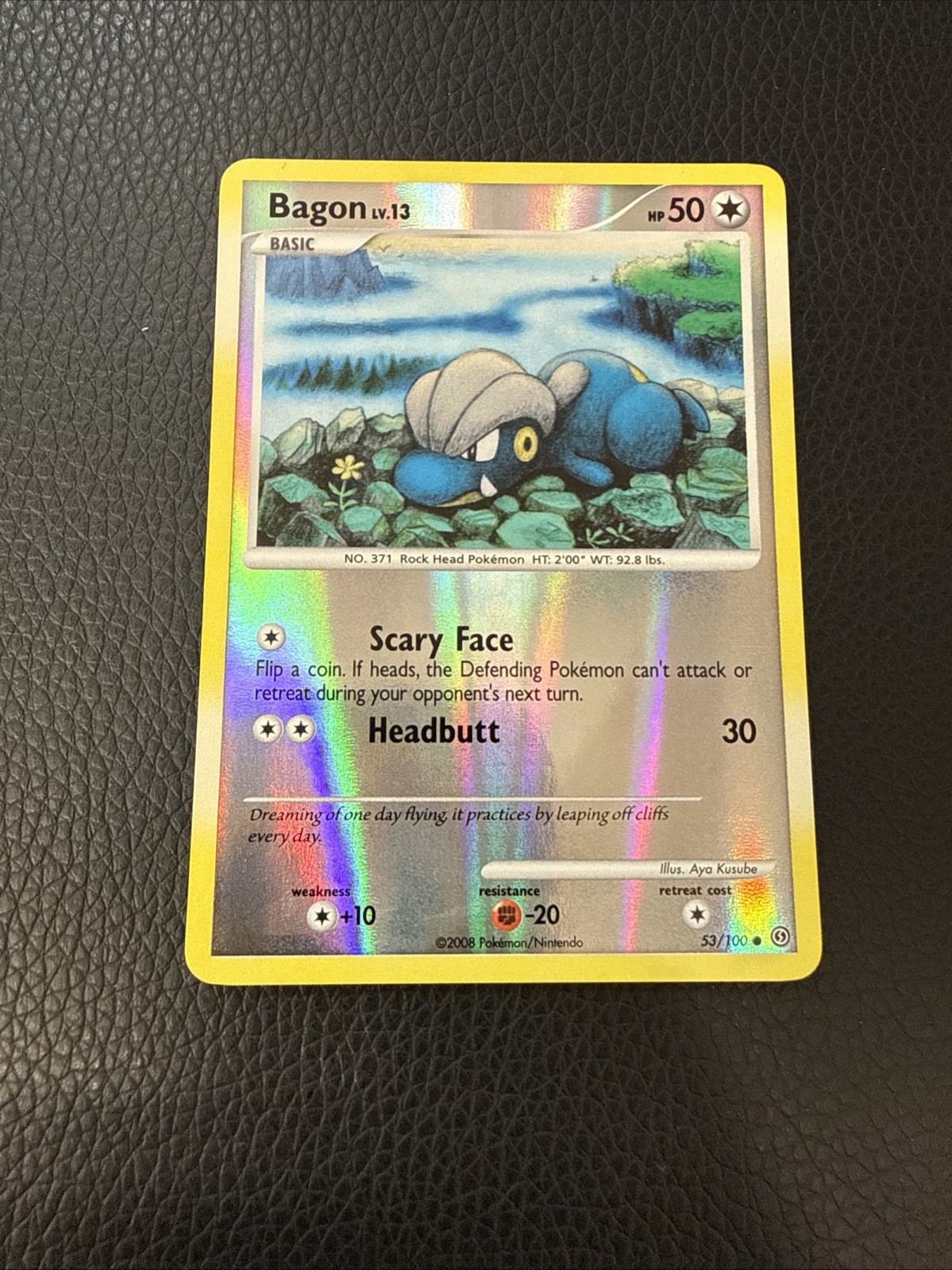 BAGON 53/100 COMMON STORMFRONT POKEMON REVERSE HOLO NM 2008