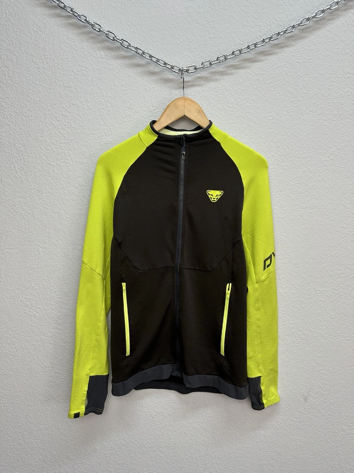 Dynafit Men’s TLT Thermal Jacket Full Zip Black/Green Size M