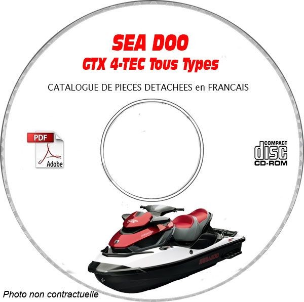 Catalogue Sea-Doo GTX 4-TEC pièces détachées sur CD-ROM pour jet-ski de l'année 2002 à 2006