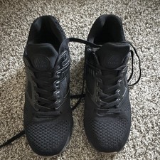 Reebok Men's Black Low Top Lace-Up Athletic Sneakers, Rubber Outsole