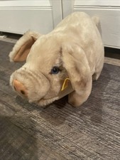Steiff Plush Pig w/Ear Tag