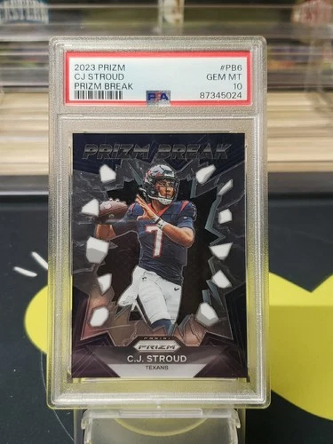 2023 PANINI PRIZM PRIZM BREAK #PB6 CJ STROUD ROOKIE RC PSA 10 🔥