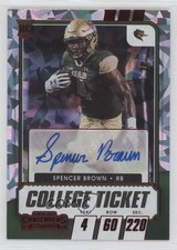 2021 Panini Contenders Draft Picks College Ticket 15/23 Spencer Brown Auto 7m3
