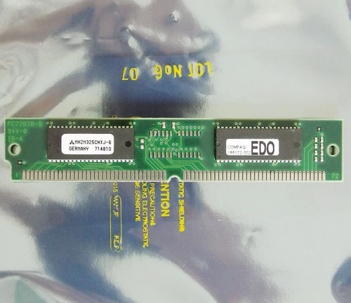 COMPAQ 185172-002 / Mitsubishi MH2M325CNXJ-6 8MB 60ns 72-pin SIMM EDO RAM