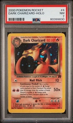 PSA 7 Dark Charizard [Holo] - 4/82 - Team Rocket - Pokemon - Read Description