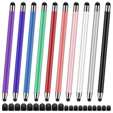 10-Pack Touchscreen Stylus Pens with 20 Tips for iPad, iPhone, Android, Tablets