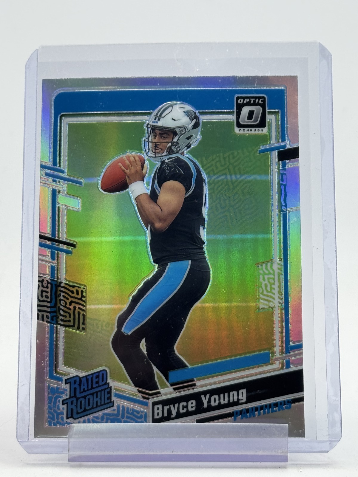 BRYCE YOUNG 2023 DONRUSS OPTIC HOLO PRIZM RATED ROOKIE #213 PANTHERS Q6928