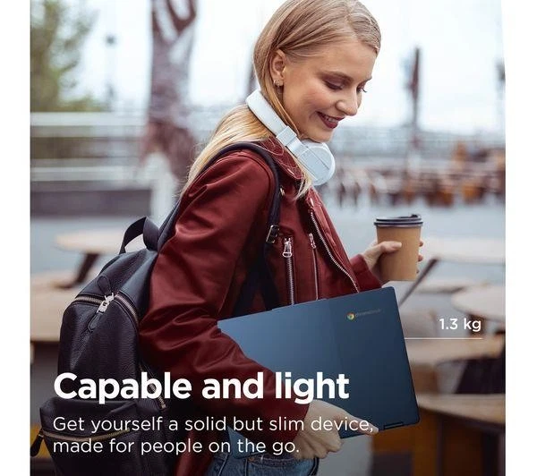 LENOVO IdeaPad Slim 3 14" Chromebook Kompanio 520 4GB RAM 128GB Blue - Image 2 of 4