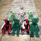 Ty Beanie Babies Bear Plush Lot of 7w/ Heart Tags 1999 Vintage