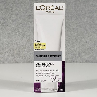 L'Oreal Paris Wrinkle Expert 55+ SPF 30 Calcium Clean Girl Glow NIB 1.7oz