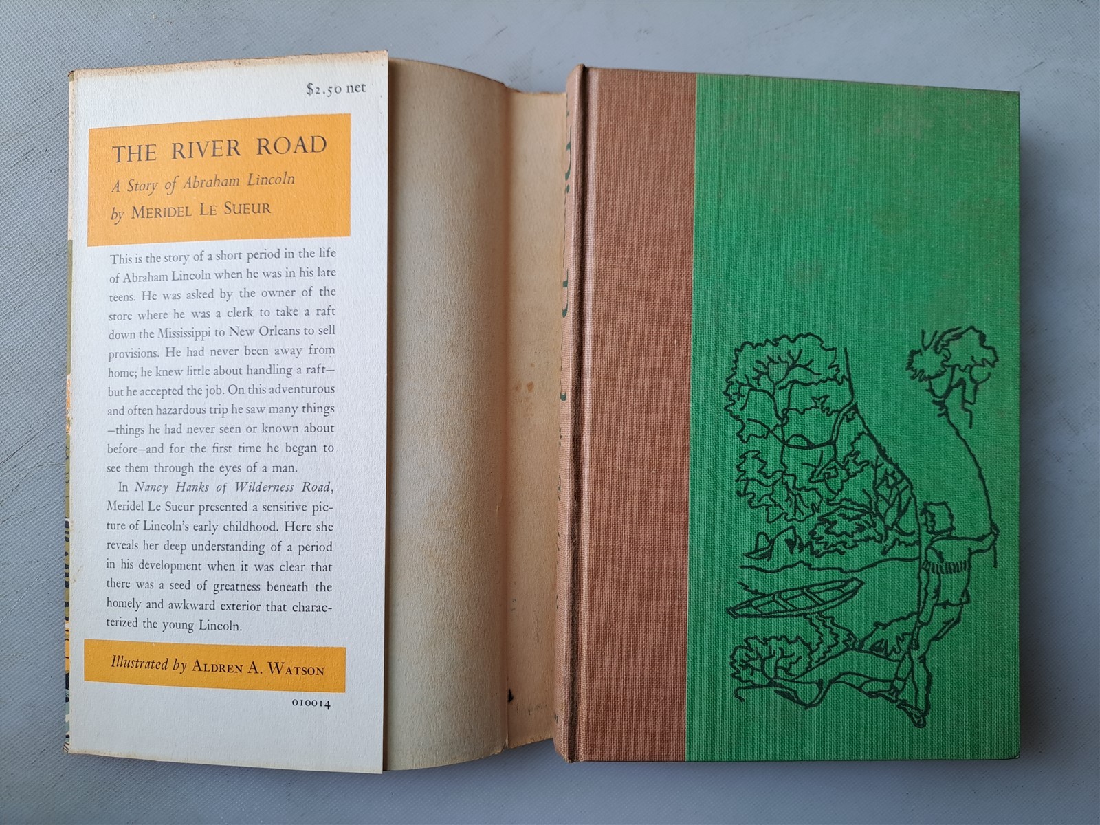 The River Road: A Story of Abraham Lincoln by Meridel Le Sueur 1954 1st HC DJ