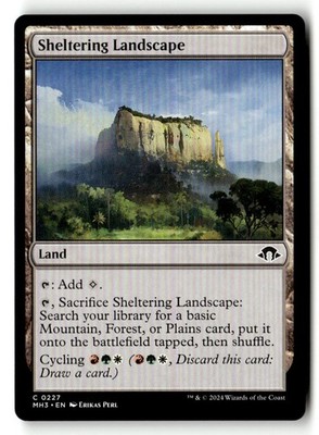 Sheltering Landscape 227 Common Modern Horizons 3 Magic: The Gathering