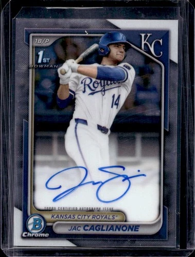 2024 Bowman Draft Jac Caglianone Chrome Auto 1st #CPA-JC Royals