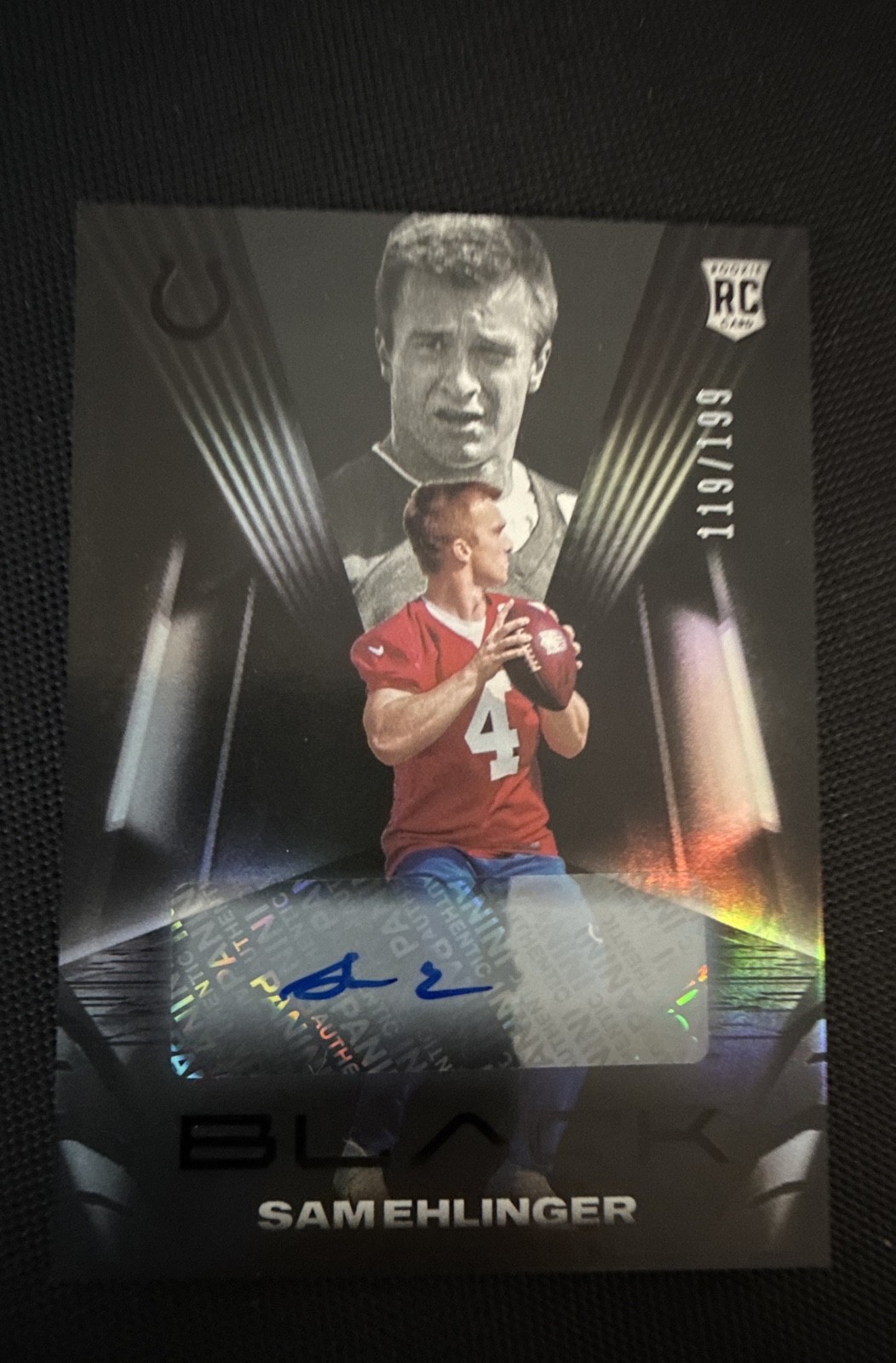 2021 Panini Black - Rookies Sam Ehlinger #172 Autographs /199 (AU, RC)
