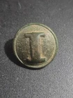 Dug cast I button Civil War relic Beautiful As Dug Patina Confederate CSA
