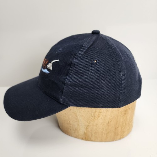 Dark Blue Embroidered Hershey Park Blue Swoop & Silver Hershey Kiss Baseball Hat - Picture 4 of 5