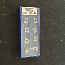 Qty. 10, Sumitomo CPGT080202N-SD T1200A Cermet Turning Insert CPGT2.51.50.5 isoP