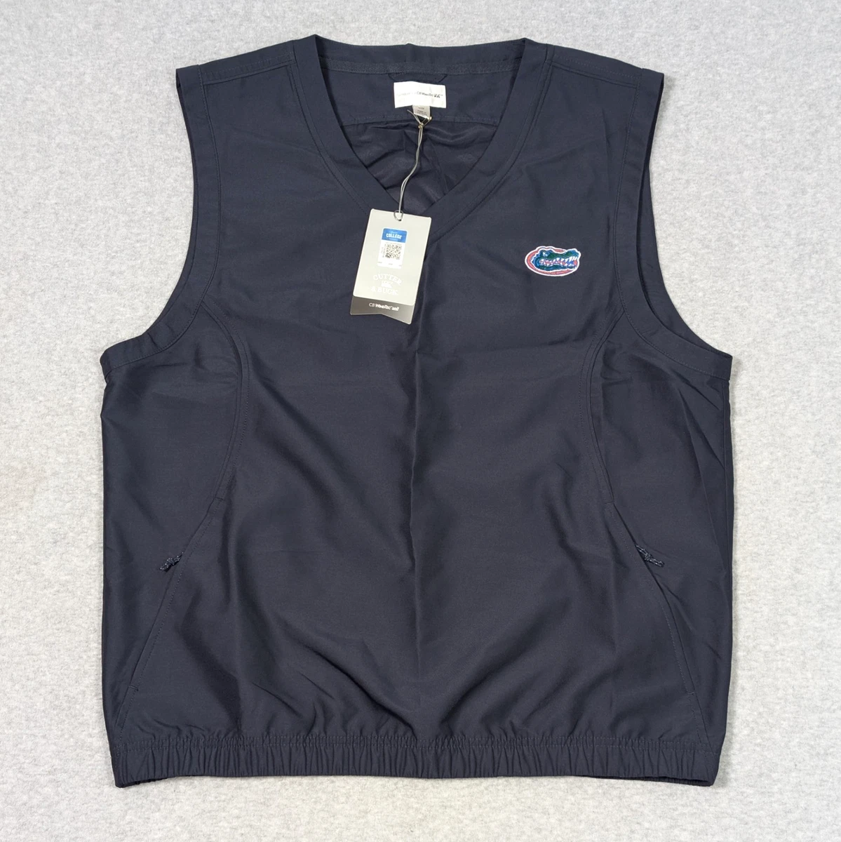 Gilet Uomo Cutter & Buck Lakemont - V-Neck In Cotone, Antipilling, Blu - 4