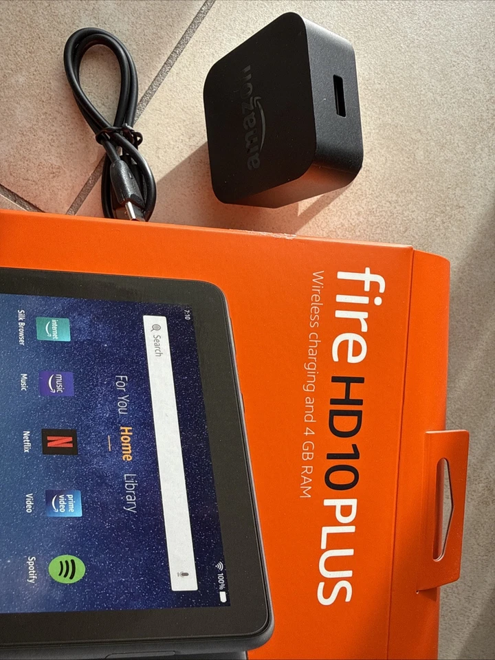 Amazon Fire HD 10 Plus (11. Gen) 32GB, Wi-Fi, 10,1 Zoll - Schiefergrau - Bild 3 von 4