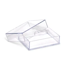 10 Pack of 50 Count 2 Piece Slider Box Card Deck Booklet Holder Clear Plastic