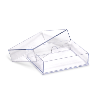 #ad 10 Pack of 50 Count 2 Piece Slider Box Card Deck Booklet Holder Clear Plastic $15.99