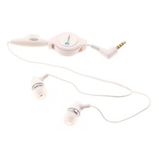For Samsung Galaxy A07 - Retractable Earphones Wired Headphones Handsfree Mic