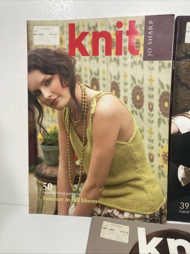 Jo Sharp X 3- KNIT - Issues 2 - 3- 4 with Lots Of Knitting Patterns/ free ship - Picture 2 of 7