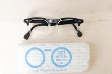 Vintage Tart Optical eyeglass Two tone Blackwood rare 1960s NOS USA sleeve 48-22
